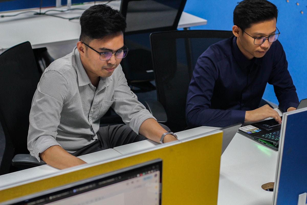 IT professionals at work